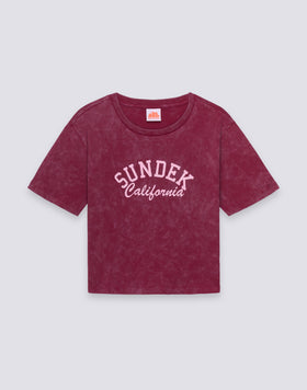 WOMEN'S CROPPED VINTAGE WASH T-SHIRT