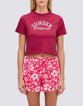 WOMEN'S CROPPED VINTAGE WASH T-SHIRT
