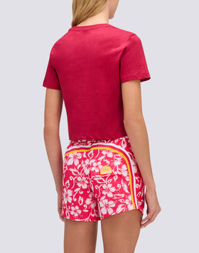 WOMEN'S CROPPED VINTAGE WASH T-SHIRT