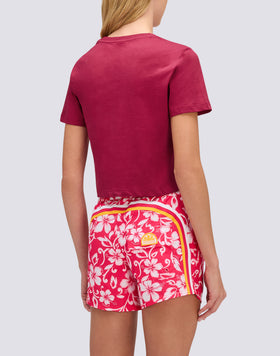WOMEN'S CROPPED VINTAGE WASH T-SHIRT