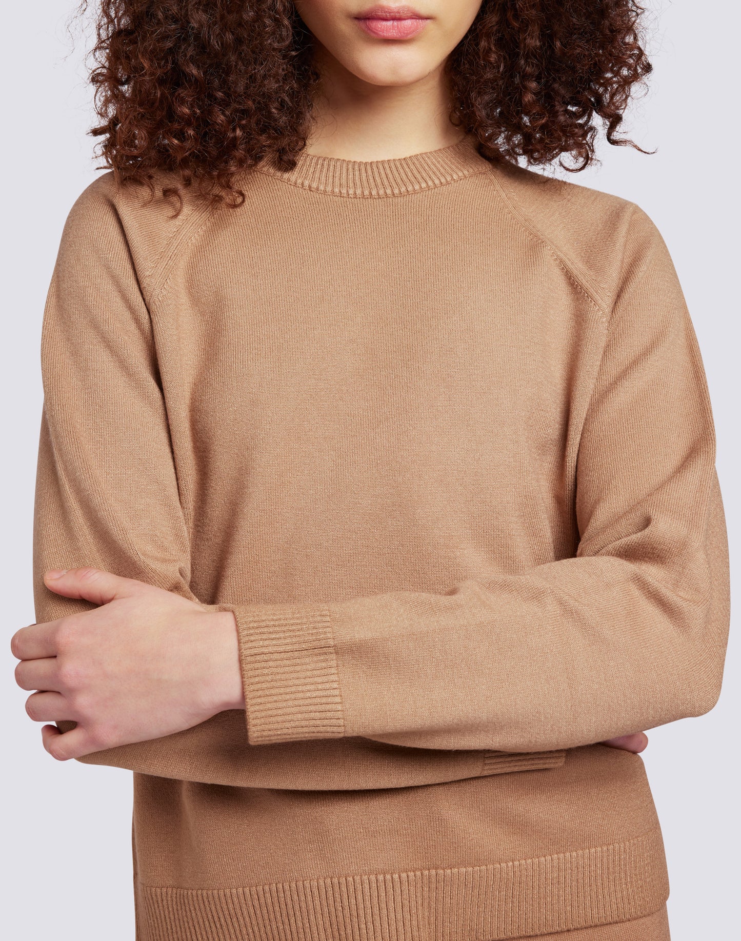 KNITTED CREW-NECK SWEATSHIRT