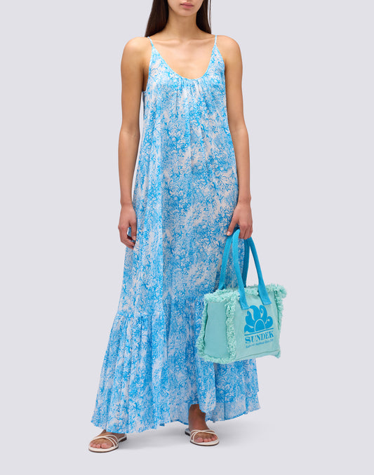 DRESS WITH FLEUR DE JOIE PRINT