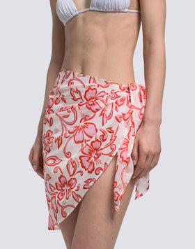 PAREO IN VOILE DI COTONE CON STAMPA SK23