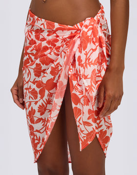 PATCHY FLOWERS PRINT SARONG