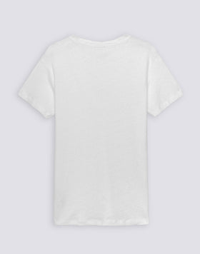 HALF-SLEEVED LINEN T-SHIRT