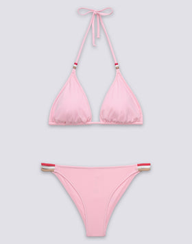 JENNIFER TRIANGLE TOP AND FIXED RAINBOW BOTTOM