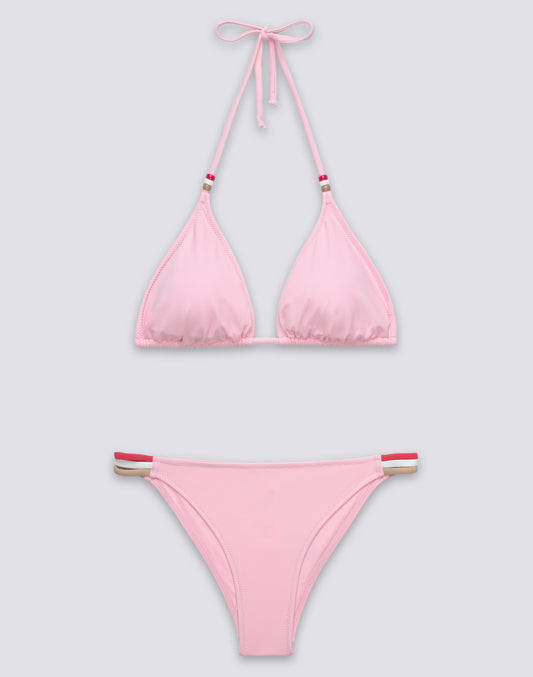 JENNIFER TRIANGLE TOP AND FIXED RAINBOW BOTTOM