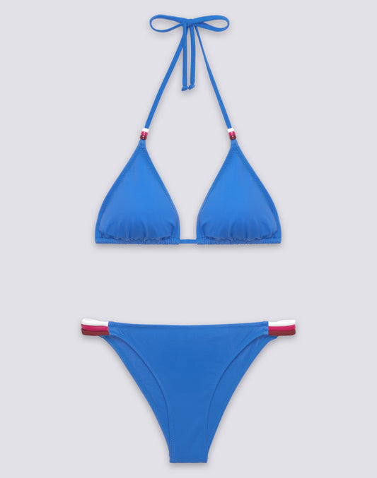 JENNIFER TRIANGLE TOP AND FIXED RAINBOW BOTTOM