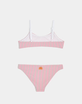 BRALETTE TOP AND FIXED MINI VICHY BRIEFS