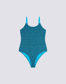 GIRL'S ONE-PIECE SWIMSUIT IN LUREX