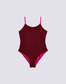 GIRL'S ONE-PIECE SWIMSUIT IN LUREX