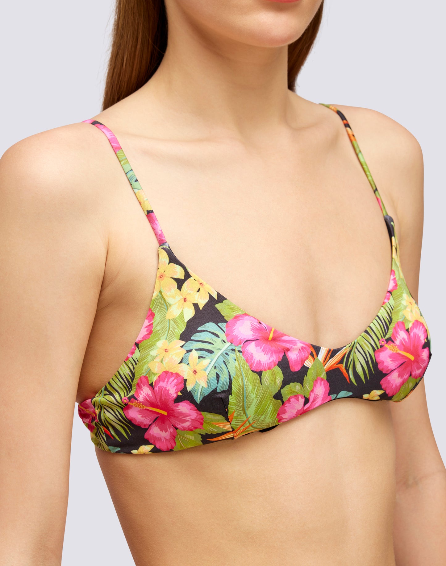 LAUDERDALE - TOP BRALETTE WITH TROPICANA PRINT