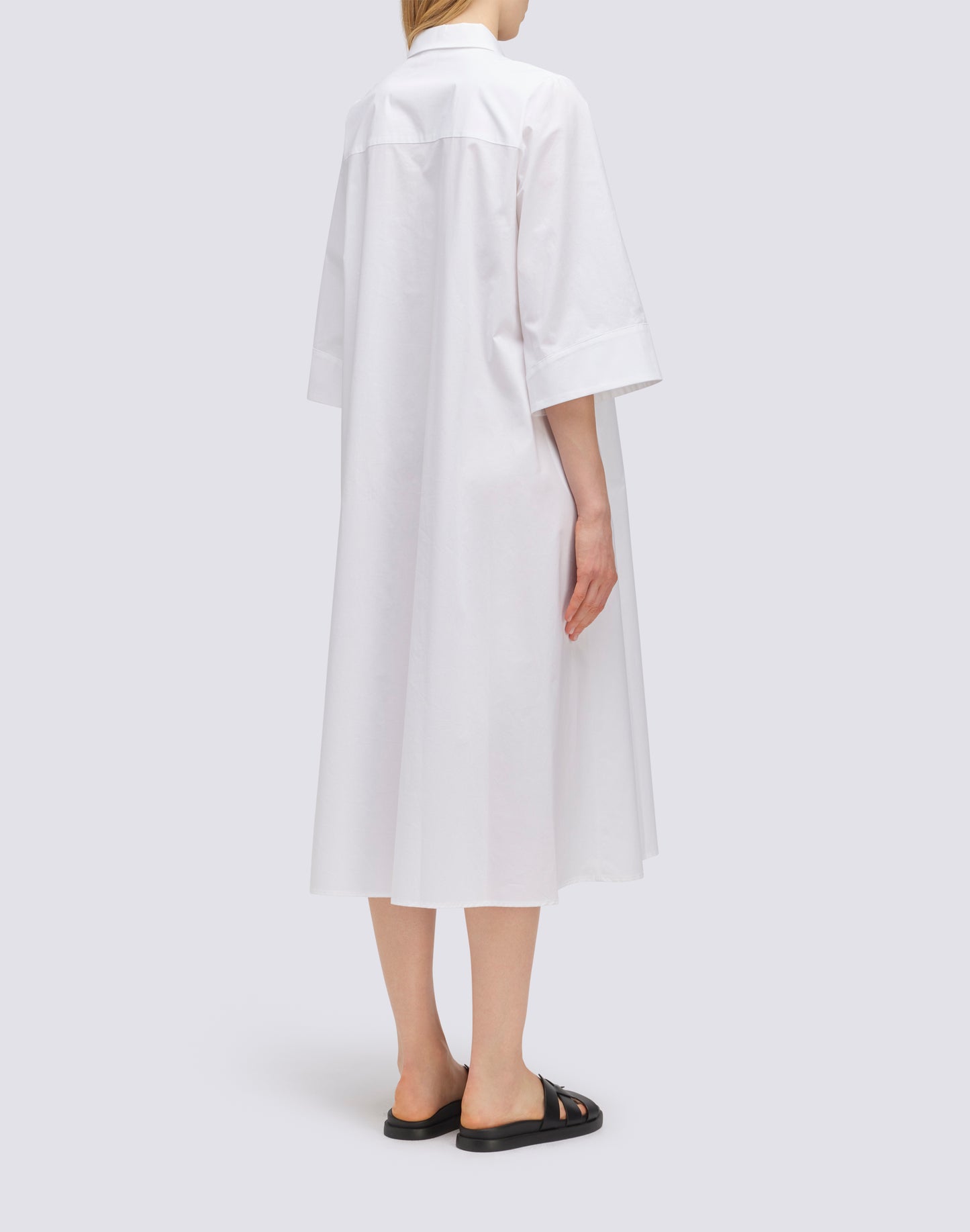 LONG POPLIN DRESS SHIRT