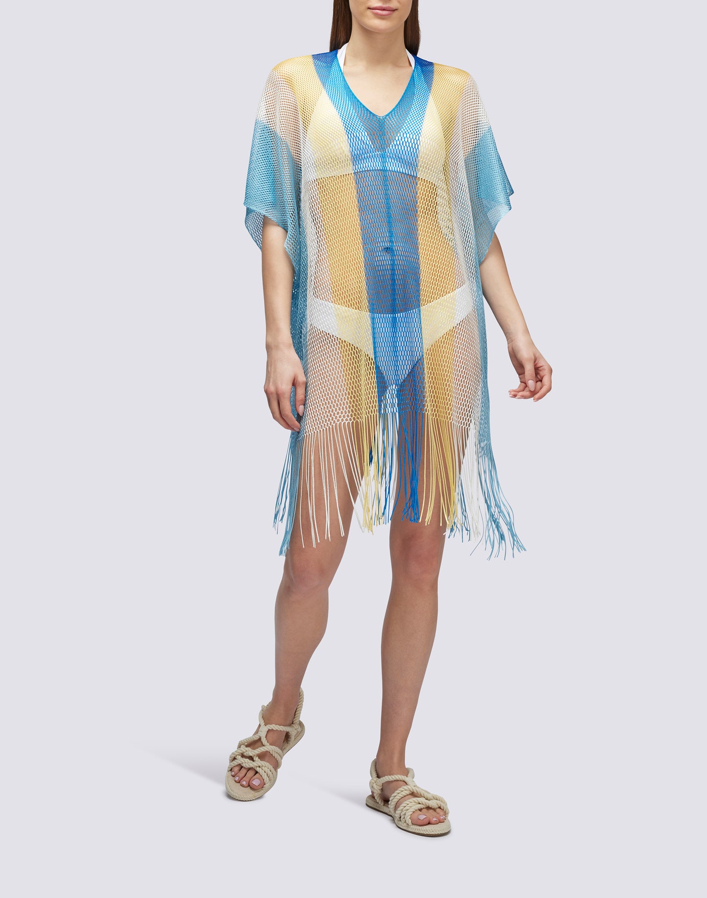 KAFTAN WITH FRINGES