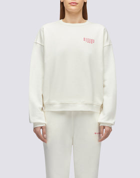 CREW NECK SWEATSHIRT WITH PRINTED LOGO