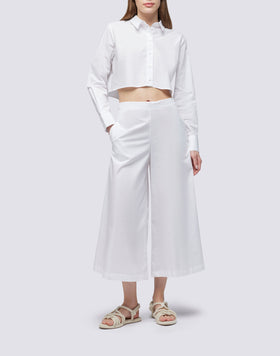 CROP SHIRT IN POPLIN