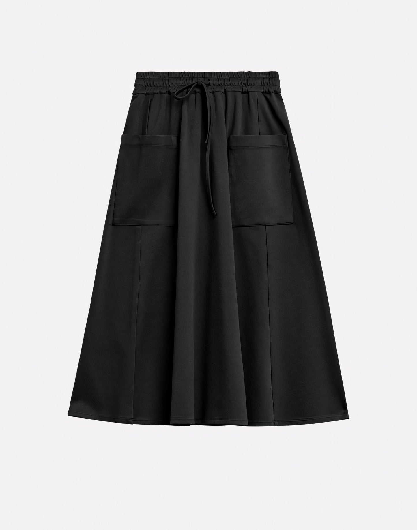 FLARED LINE SKIRT WITH ELASTIC WAIST