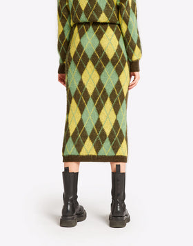 KNITTED MIDI SKIRT