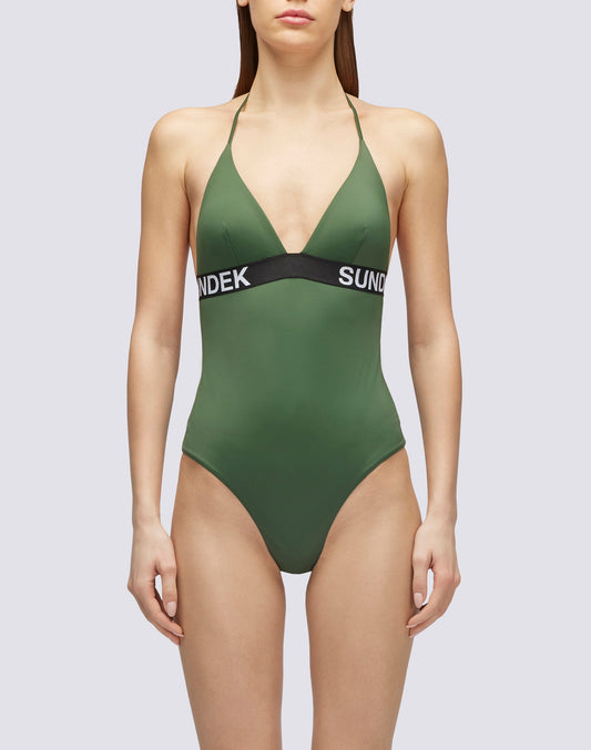 GABRIELA - ONE PIECE SWIMSUIT WITH ELASTIC WITH LOGO