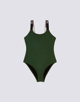ONE-PIECE SWIMSUIT WITH LOGO STRAPS
