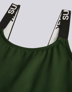 ONE-PIECE SWIMSUIT WITH LOGO STRAPS
