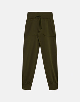DEBRA STRAIGHT CUT TROUSERS WITH ELASTICATED CUFFS