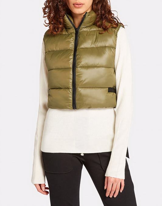 CROPPED QUILTED GILET