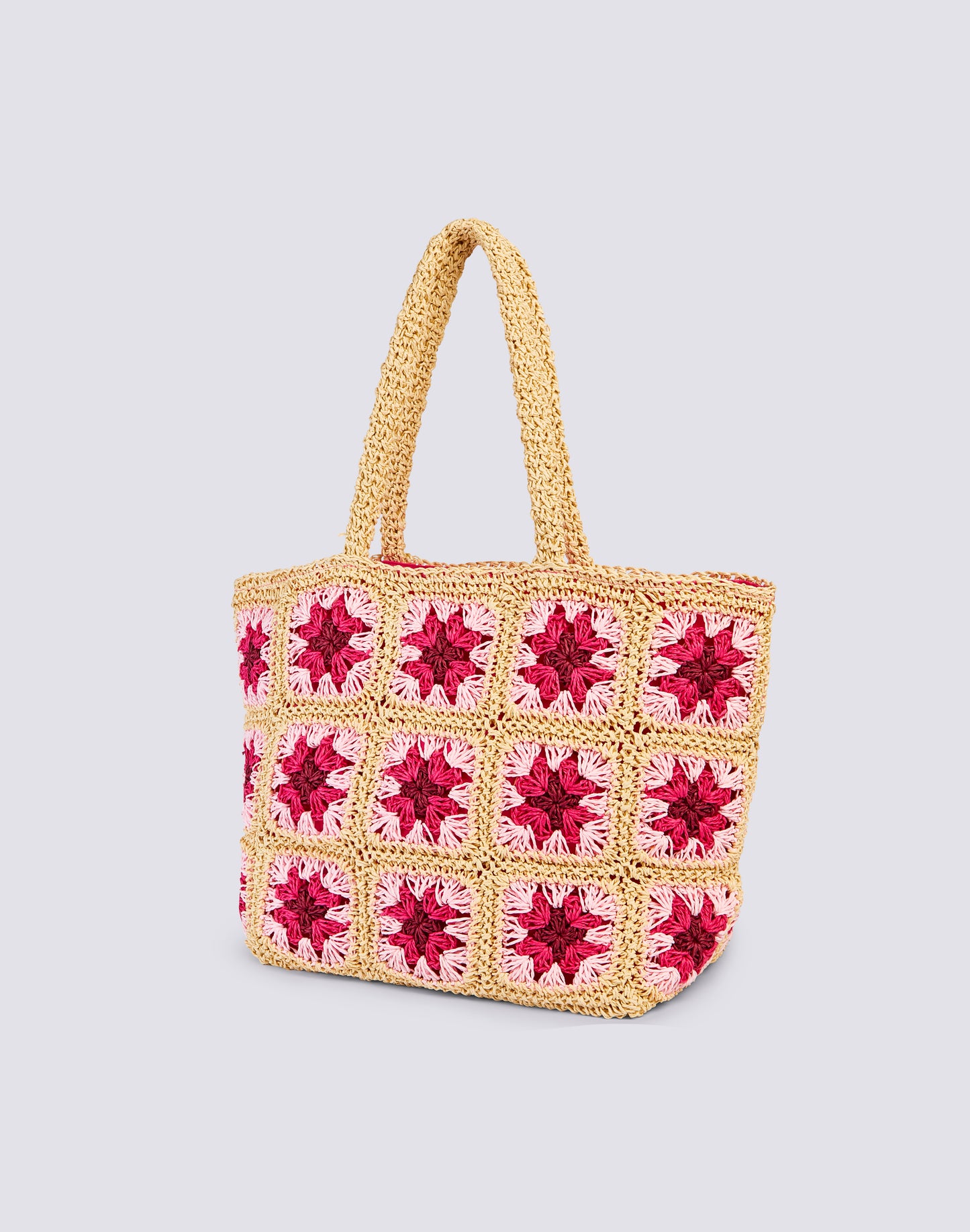 TERRA - PAPER STRAW BAG WITH EMBROIDERED LOGO