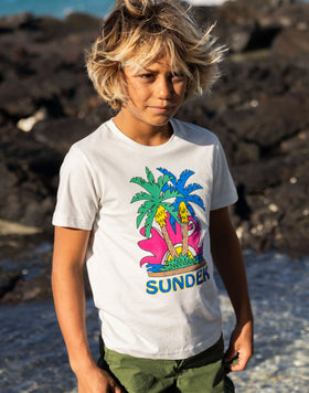 SHORT SLEEVE T-SHIRT WITH SUNDEK ISLAND PRINT