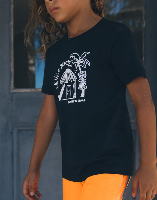 T-SHIRT WITH VENICE BEACH PRINT