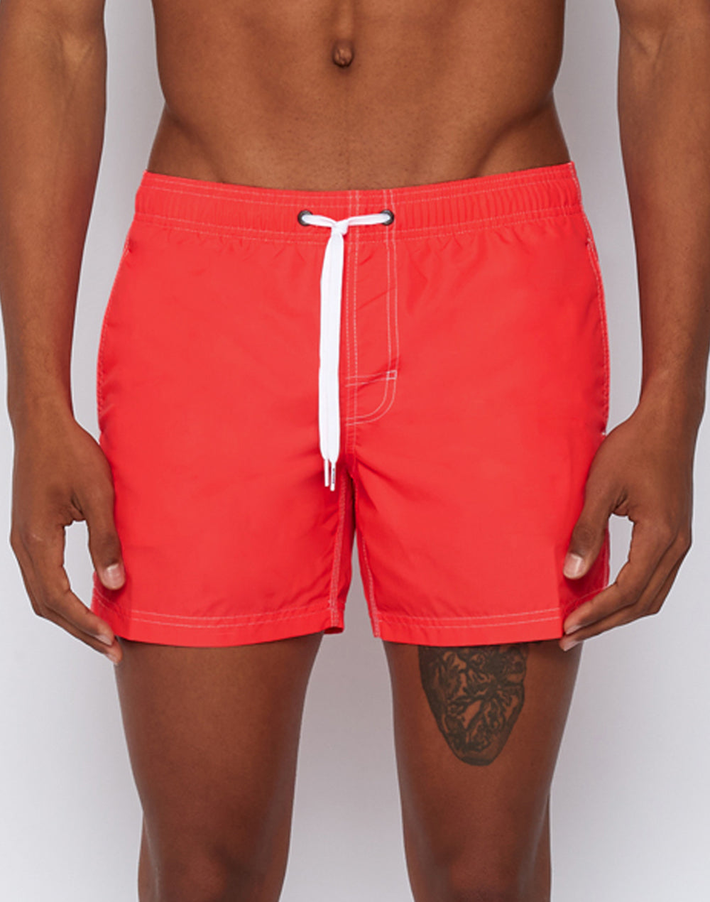 ICONIC TAFFETA STRETCH WAIST SWIM TRUNKS