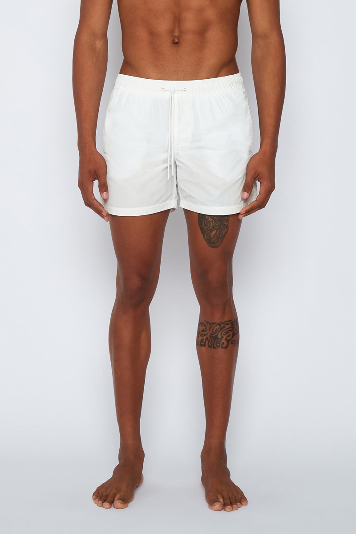 MEMORY STRETCHED WAIST SWIM TRUNKS