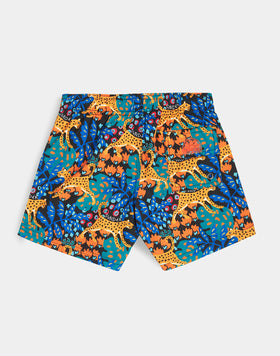 STRETCH WAIST SWIM TRUNKS