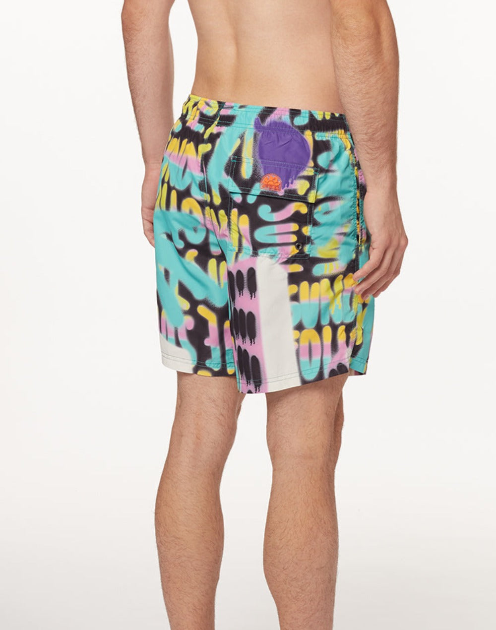 SPRAY PALM PRINT BOARDSHORT