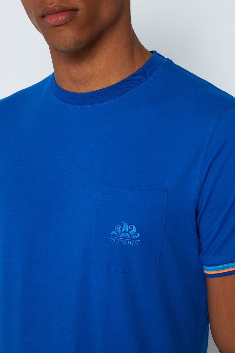 FINN CREW NECK T-SHIRT WITH POCKET