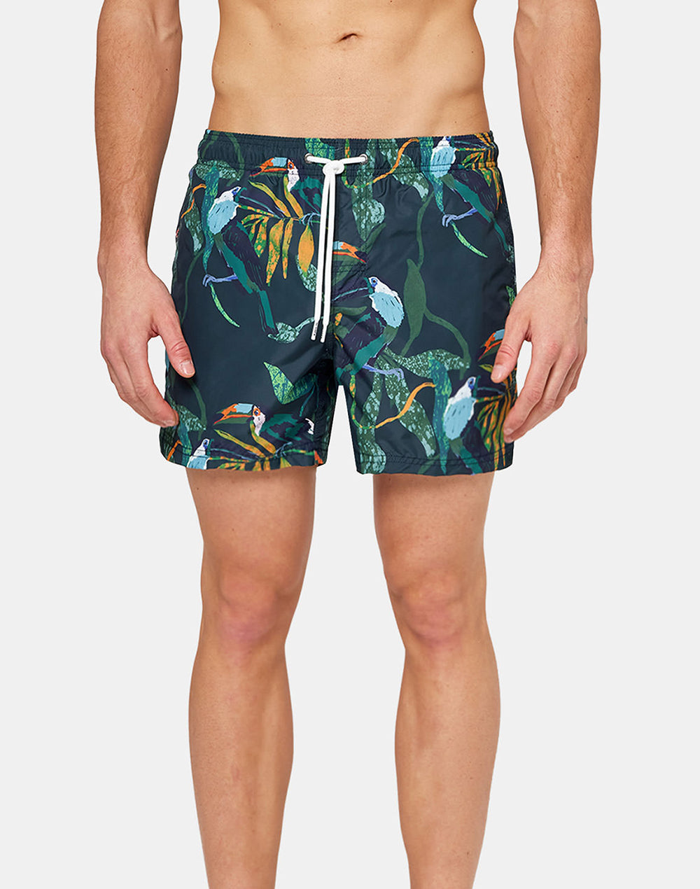 TOUCANET PRINT SHORT SWIM SHORTS