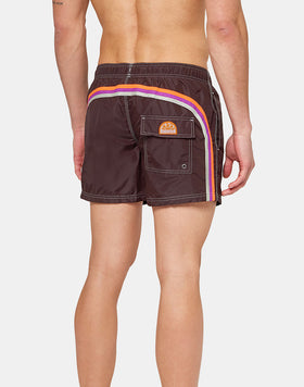 SHORT SWIM SHORTS WITH AN ELASTICATED WAISTBAND ICONIC TAFFETA