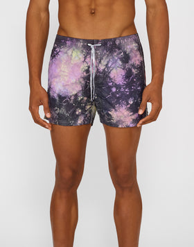SHORT SWIM SHORTS WITH AN ELASTICATED WAISTBAND