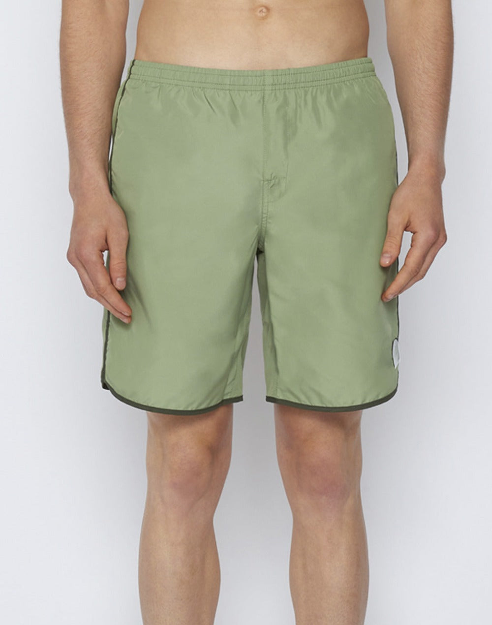 LONG SWIM SHORTS WITH AN ELASTICATED WAISTBAND