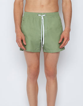 ICONIC TAFFETA STRETCH WAIST SWIM TRUNKS