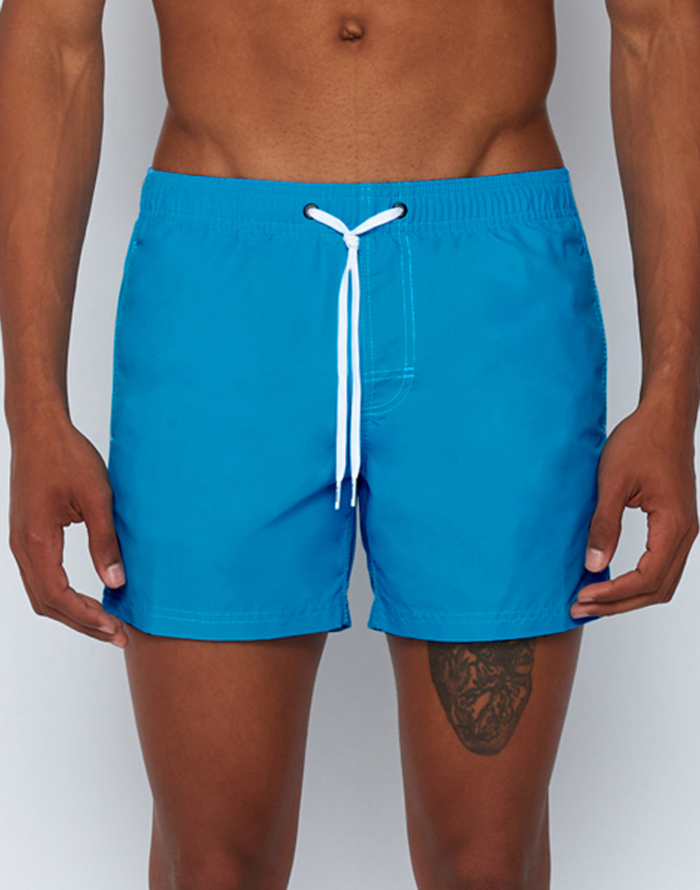 ICONIC TAFFETA STRETCH WAIST SWIM TRUNKS