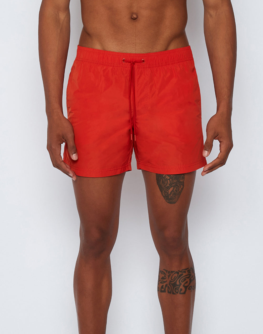 MEMORY STRETCHED WAIST SWIM TRUNKS