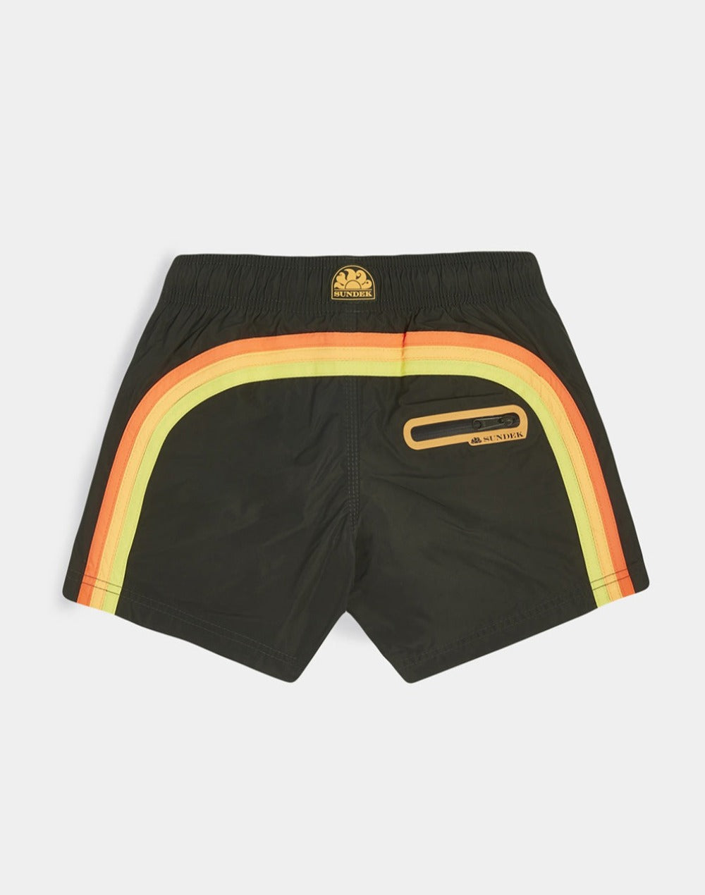 SHORT SWIM SHORTS WITH AN ELASTICATED WAISTBAND