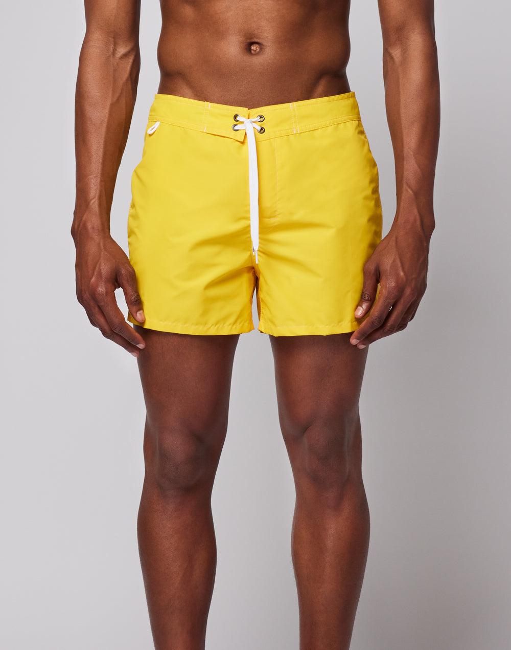 ICONIC TAFFETA FIXED WAIST SHORT SWIMSHORTS