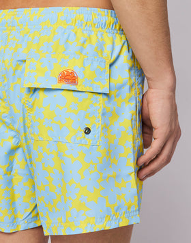 MEN'S SWIMSUIT WITH FLOWER PRINT