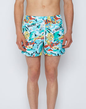 SUNDEK ROCK REPREVE® PRINT SWIM SHORTS