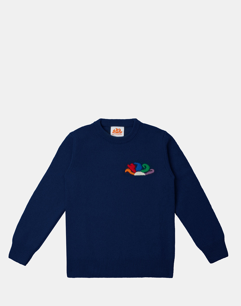 CREW NECK JUMPER WITH LOGO