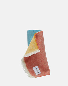 MULTICOLOURED STRIPED SCARF