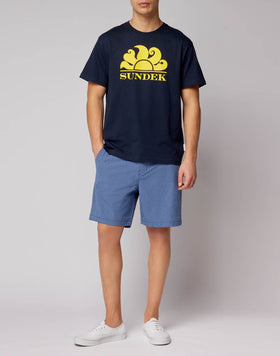 WALKSHORT IN WATER-REPELLENT MELANGE FABRIC