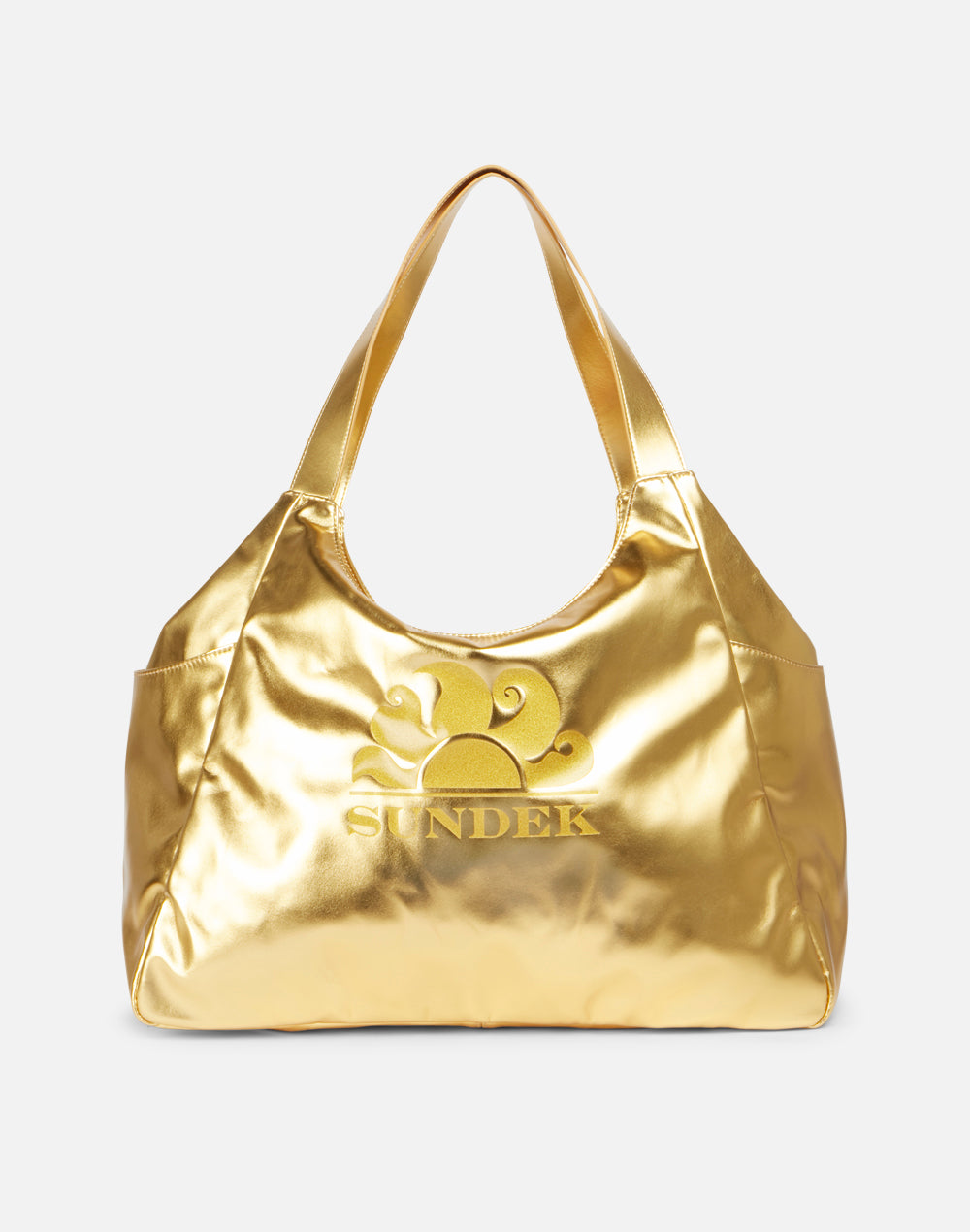 LAMINATED SHOPPING BAG WITH LOGO